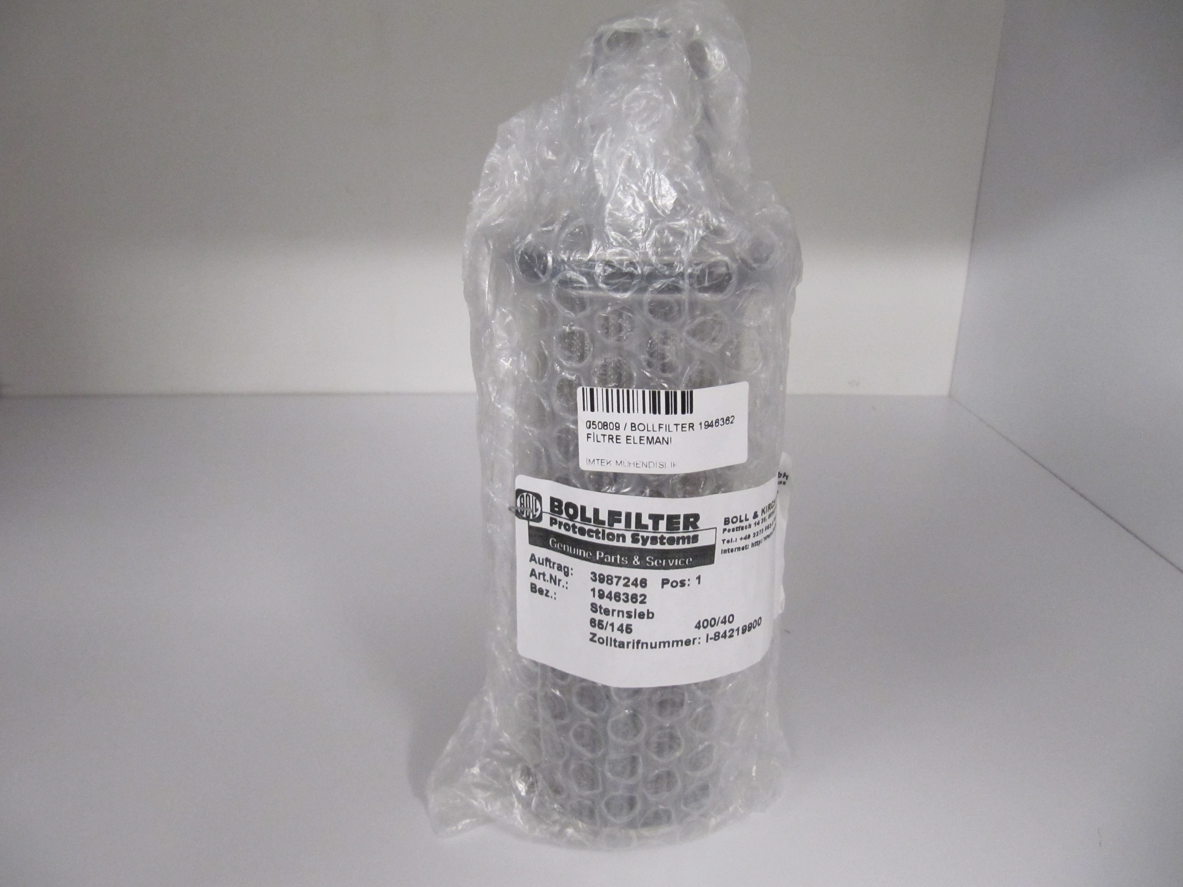 Bollfilter 1946362 Filterelement 2