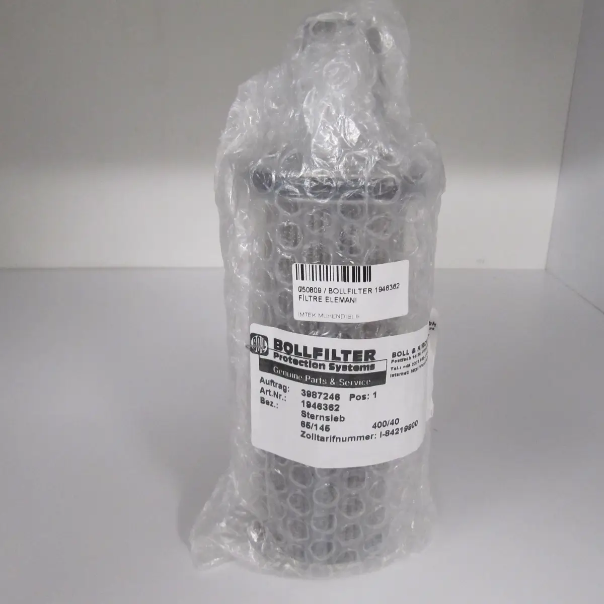 Bollfilter 1946362 Filterelement 28