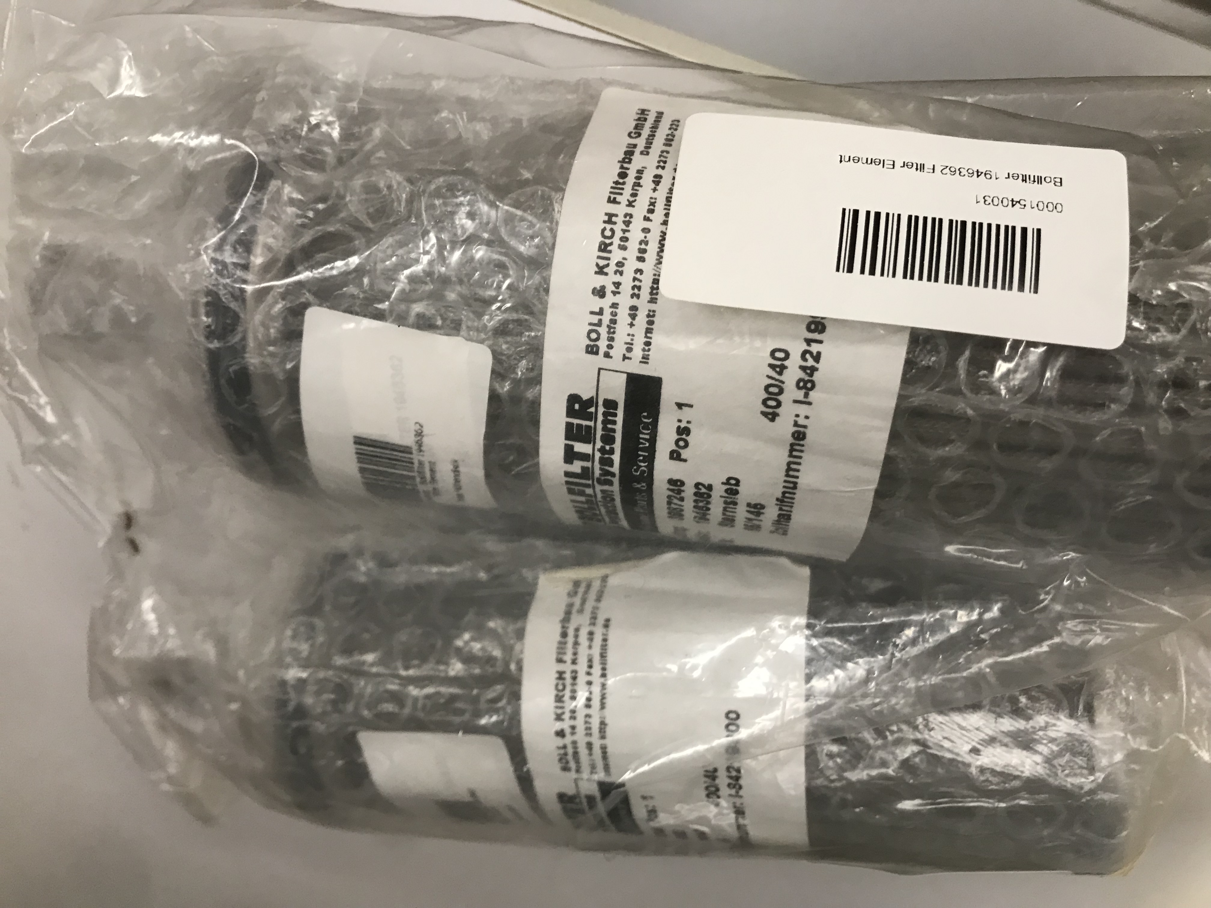 Bollfilter 1946362 Filterelement 3