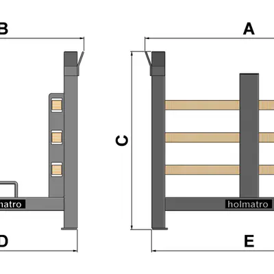 Holmatro 100.003.255 Skid Track Storage Frame 6