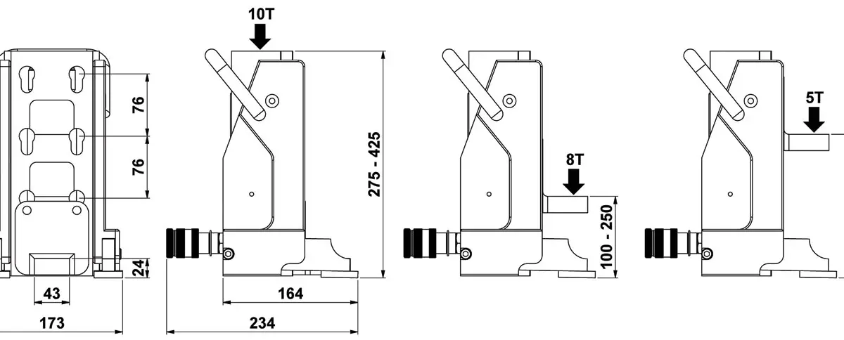 Holmatro HMJ 10 S 15 Mechanical Toe Jack 6
