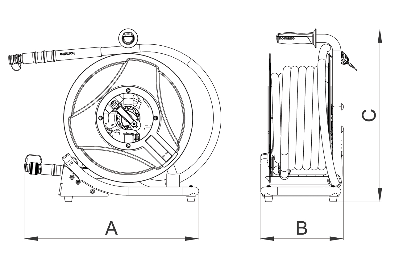 Holmatro HR 5420 O Single Hose Reel 2