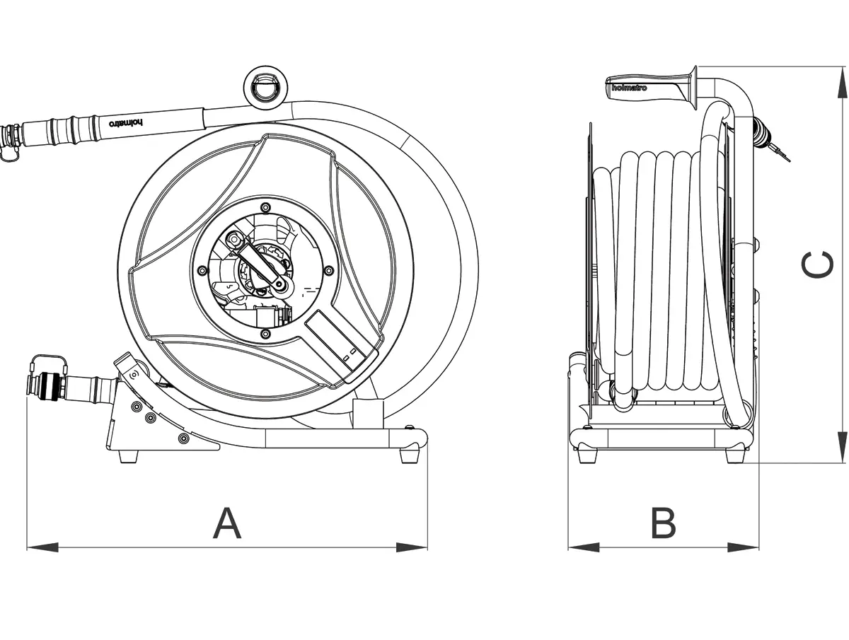 Holmatro HR 5420 O Single Hose Reel 6