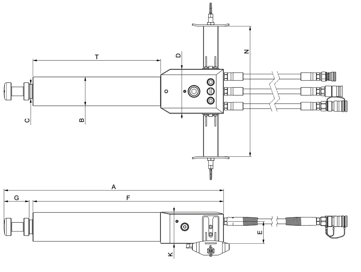 Holmatro RTC 12 H 23 Traverse Cylinder 6