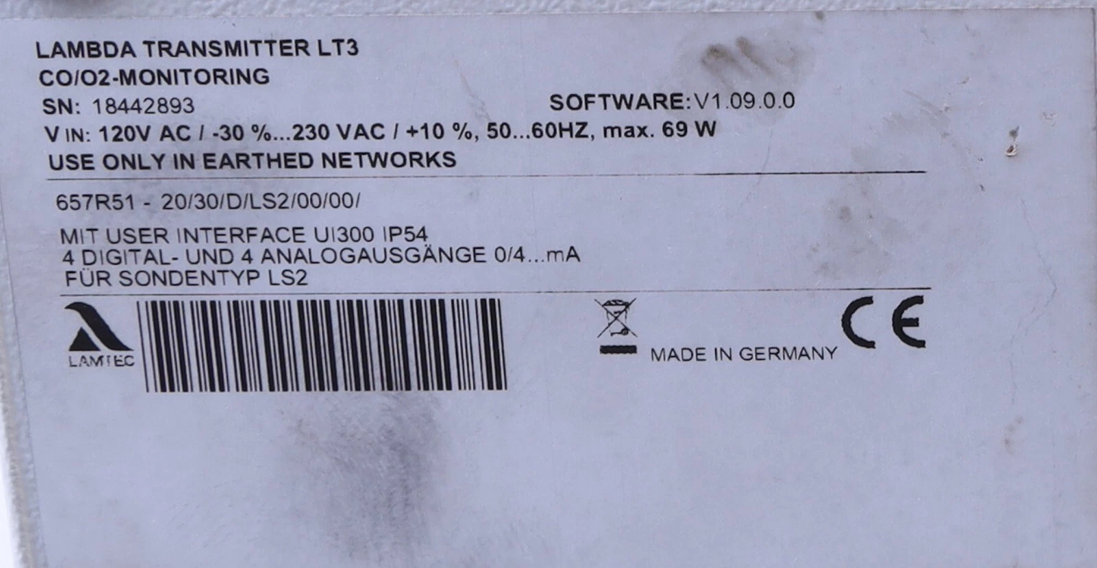 Lamtec Lambda 657R51 20 Transmitter 4